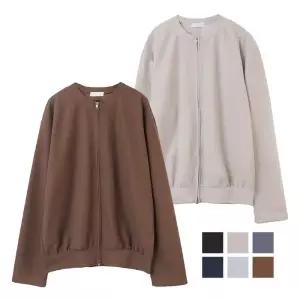 [리빌모아]남자 데일리 라운드 베이직 헨리넥 집업 가디건 DS-JUA-Q386