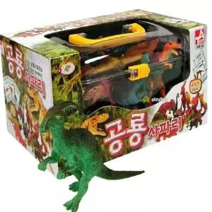 동물 피규어세트 도감 깔끔 공룡모형 1P 공룡 모형 피규어 역할놀이 세트