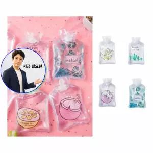 지금 필요한 물주입 휴대용물주머니 휴대용 보온 미니 겨울 투명 3p 물주머니