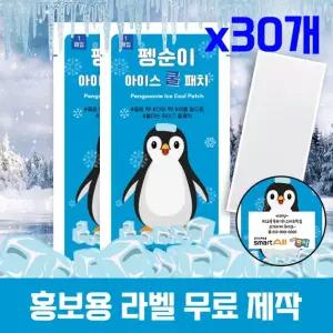 (국내인증) 무색소 펭순이 아이스 쿨패치 30매입 패치 열냉각시트 P.V
