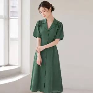 (택가109000원)[샐리] 백리본카라퍼프원피스_I5B-COP018