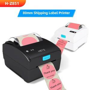 HZTZ 80mm 열 라벨 프린터 바 QR 코드 스티커 기계 xprinter xp 365b H-Z851 USB 블루투스 인쇄