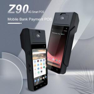 Z90 4G 안드로이드 12.0 POS 단말기 모바일 결제 현금 등록기 MSR&IC 칩&NFC 스캐너 58mm 감열 프린터 포함