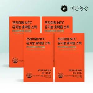 바른농장 유기농 100% 국산 늙은 진한 호박즙 효능 붓기 임산부 출산 15포, 4개