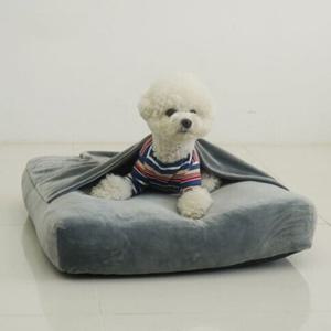 강아지 사르르 홈방석 그레이 1P 침대 이불 하우스