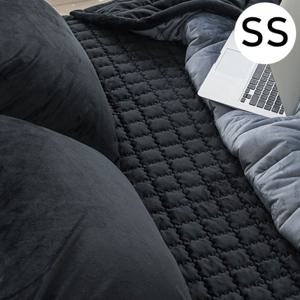 빌리 극세사 밴딩 패드 슈퍼싱글 SS 블랙 카페트겸용