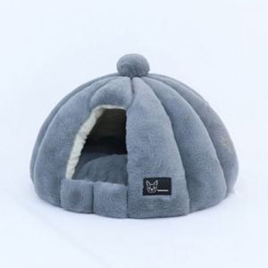 고양이 극세사 이글루 하우스 그레이 1P 침대 숨숨집