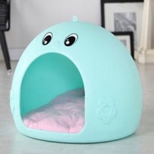 강아지 해피 하우스 민트 1P 방석미포함 숨숨집 개집