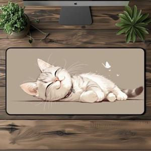 800x400 방수 마우스패드 귀여운 고양이 반려묘