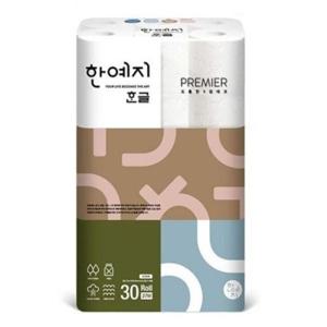 3겹 데코 3겹데코한글화장지 한예지 화장지 27Mx30롤