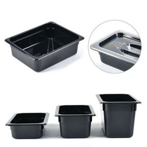 업소용바트 높이 뚜껑포함 블랙 바트 밧드 2분의1 PC SIZE 15cm