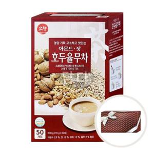 (수제선물포장) 고향 아몬드잣호두율무차 50스틱