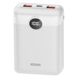 코끼리 보조배터리 고속충전 LCD 20000mAh 3포트 (화이트)