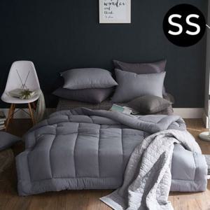 해피니 내추럴 비비드 차렵이불 베개커버세트 슈퍼싱글 SS (그레이) (베개솜 별매)