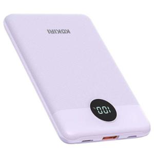 JMds 코끼리 보조배터리 미니 고속충전 LCD PD 22.5W 10000mAh C타입 USB 2포트 (퍼플)