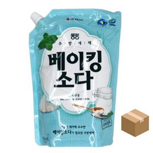 베이킹소다세제 대용량주방세제 1.2L 리필 과일세정 10개입