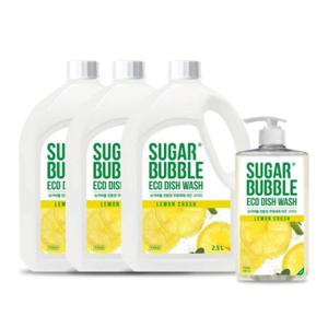 슈가버블 주방세제 940ml + 리필 2.5L x 3통