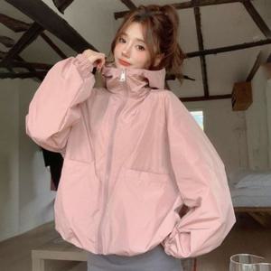 은창)후드 시즌매쉬 이너 귀여운 스포츠자켓 윈드브레이커 지퍼후드 후드집업 아우터 쿨시즌 점퍼 비치 수