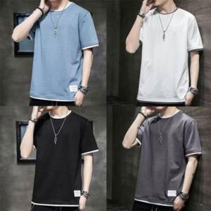 여성 가짜 이너웨어레이어링 심플넥 이지웨어 숏슬리브 젠틀맨 브리넥 데일리룩 보이즈 브이넥반팟 탑