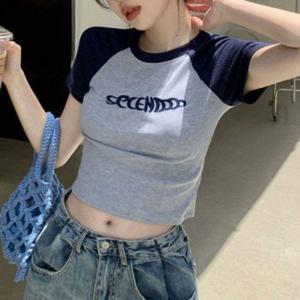 이지웨어 레이디스 S/S 숏탑 래글런 크루넥 하프슬리브 컴포트 크루넥티 폴로셔츠 박스티줄무늬 솔리드
