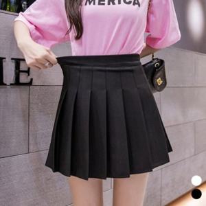 밴드라인 주름 플리츠 테니스 미니스커트프리미엄 롱스커트