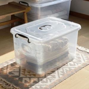 반투명 플라스틱 리빙박스 대형 70L
