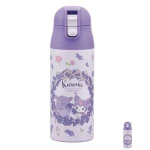 휴대용물병 스포츠 운동용 캠핑 물병 쿠로미 플라워리스 스테인레스 보온냉 보틀 360ml