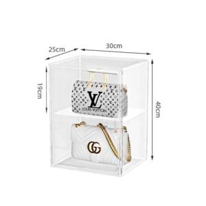 BenF Home 아크릴 피규어 보관함 40x30x25cm 투명 쇼케이스 다용도 정리함 진열장 먼지방지 디스플레이