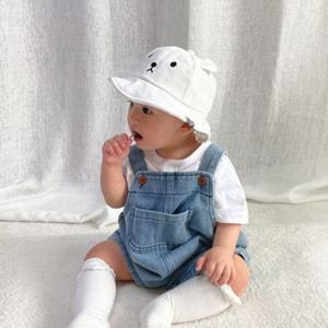 바지 반바지 데님 아동 아기 멜빵 유아