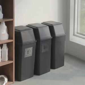 모리 업소용 쓰레기통 분리수거 재활용통 사무실 카페 휴지통 60L 세트 3P