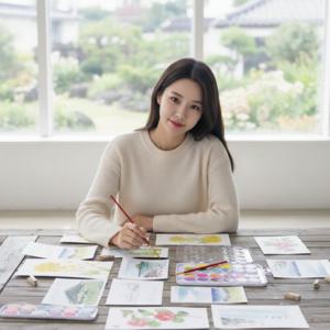 제주 풍경 수채화 색칠하기 DIY 취미 미술 작품 만들기