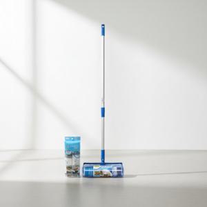 먼지제거 돌돌이 122cm 롱핸들 밀대형 테이프 클리너 본체 리필 2매 세트