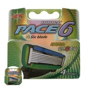 얼굴면도날 면도기소독 세척 교체 얼굴 살균기 일회용 남자 클리너 pace6 면도날 4입