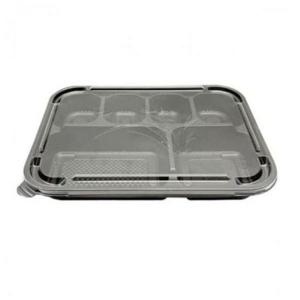 도시락용기 일회용 배달 반찬 50p 6칸 포장 도시락 칸막이 용기 케이스