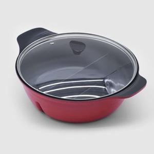 키친아트 반반냄비 인덕션 전골 샤브샤브 냄비 28CM