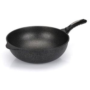 키친아트 인덕션 궁중팬 튀김팬 중화요리 후라이팬 마블코팅 웍 34cm