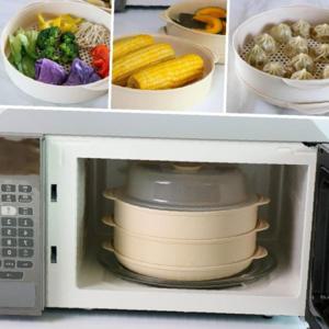 티본 대형스팀찜기2단세트 쾌적 전자레인지 스팀 멀티찜기