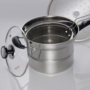 키친아트 편수 찜냄비 계란찜 국수 냄비 찜솥 18cm