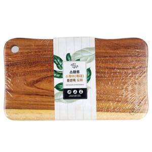 특대 나무도마 서빙보드 통 원목도마 스퀘어 원목나무 양면사용 프레이팅 요리받침대