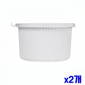 국용기 다용도 250ml 소 국포장그릇 x2개 100set 일회용식기