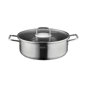 키친아트 26cm 전골냄비 스텐 3중바닥 업소용 찌개 국물냄비