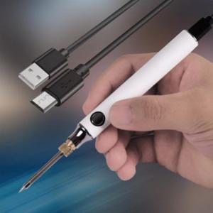 휴대용 온도 조절 납땜 용품 우드 버닝 USB 인두기