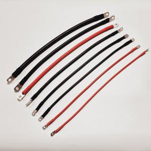 우리파파 실리콘 전원 케이블 동관 단자 터미널 압착 전선 배터리 연결 4AWG - 60CM