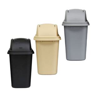 업소용 PP 스윙뚜껑 휴지통 쓰레기통 30L 화장실 냄새차단 분리수거 식당 사무실