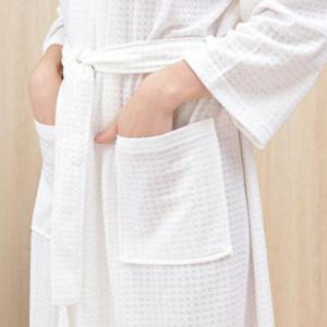 극세사 커플 와플 목욕 가운 수면 잠옷 세트 여성 남성 샤워 골프 부드러운 단색 사계절