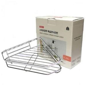 스파이더락 스텐 욕실선반 무타공 화장실 샤워실 코너 수납 선반