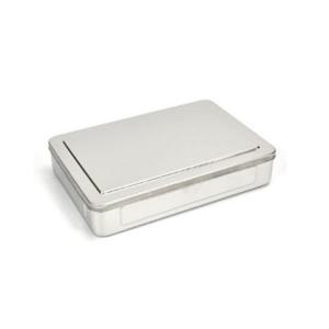 스텐 사각 보존식용기 외피 대형 27x18cm