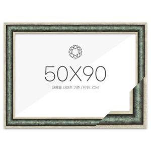 50x90 프리미엄 보석십자수 패브릭형 액자 (앤틱카키) (아크릴 보호필름-스티커판 포함)