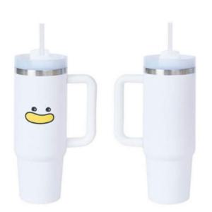 보냉 대용량 텀블러 회전 뚜껑 빨대 차량 컵홀더 물통887ml 1P