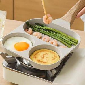 논스틱 코팅 IH 에그팬 후라이팬 3구 밸류유통